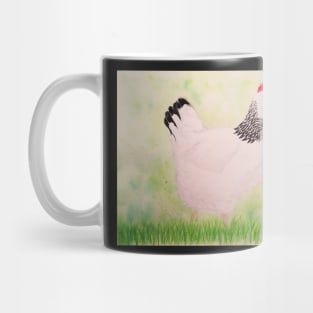 Black and White Watercolor Chicken| Melanie Jensen Illustrations Mug